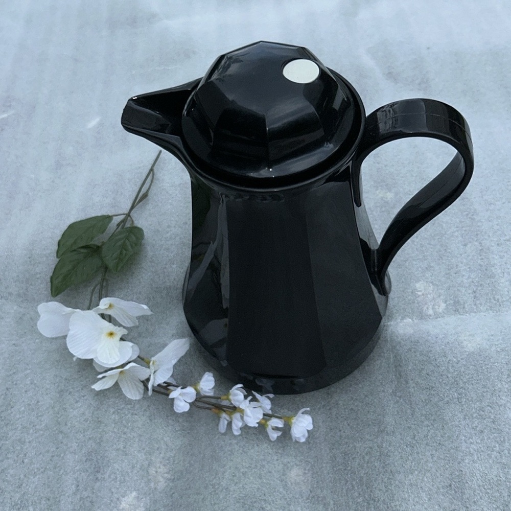 Vintage Black Thermos Pitcher 32 ounce Made in West Germany